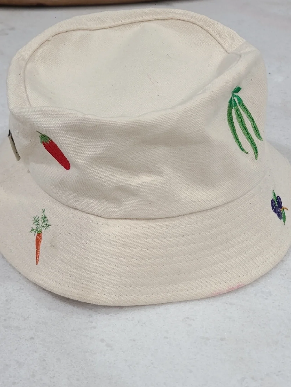 GROW Your Own Cream Embroidered Bucket Hat